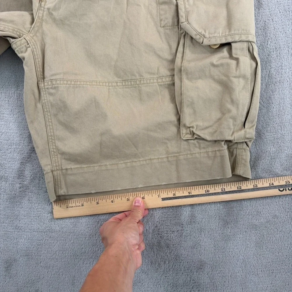 Vintage Polo Ralph Lauren Gellar Fatigue Cargo Shorts Soft Almond Men 40x10 NWT